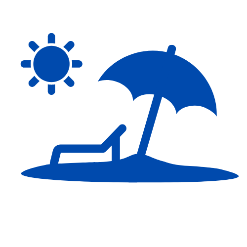 Beach equipment Palmasera cala gonone